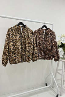 Double Layered, Two Pocket Suede Bomber Jacket