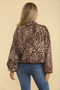 Double Layered, Two Pocket Suede Bomber Jacket