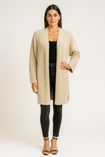 Open-Front Longline Cardigan