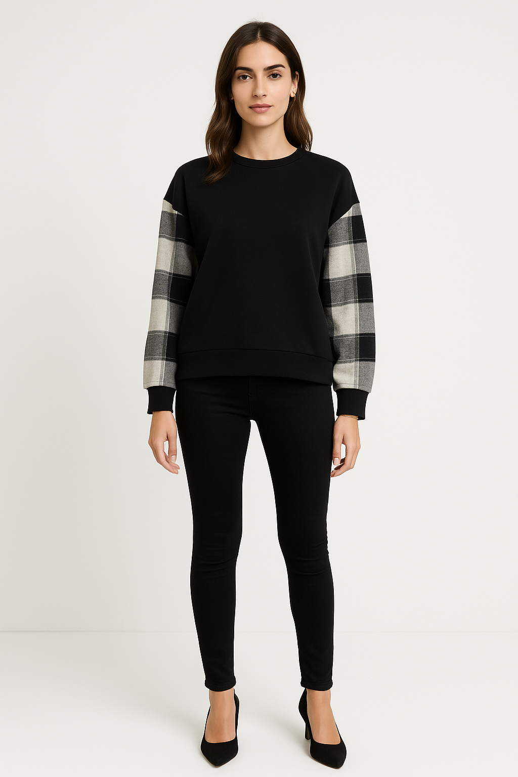 Round Neck High Low Top.