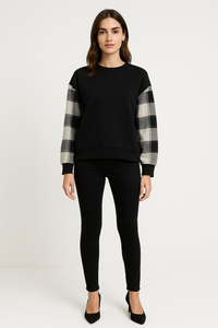 Round Neck High Low Top.