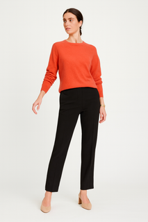 Round Neck, Acrylic & Nylon Knitted Jumper