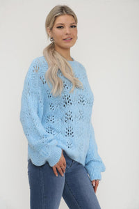 Crew Neck,Textured Knit  jumper