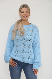 Crew Neck,Textured Knit  jumper