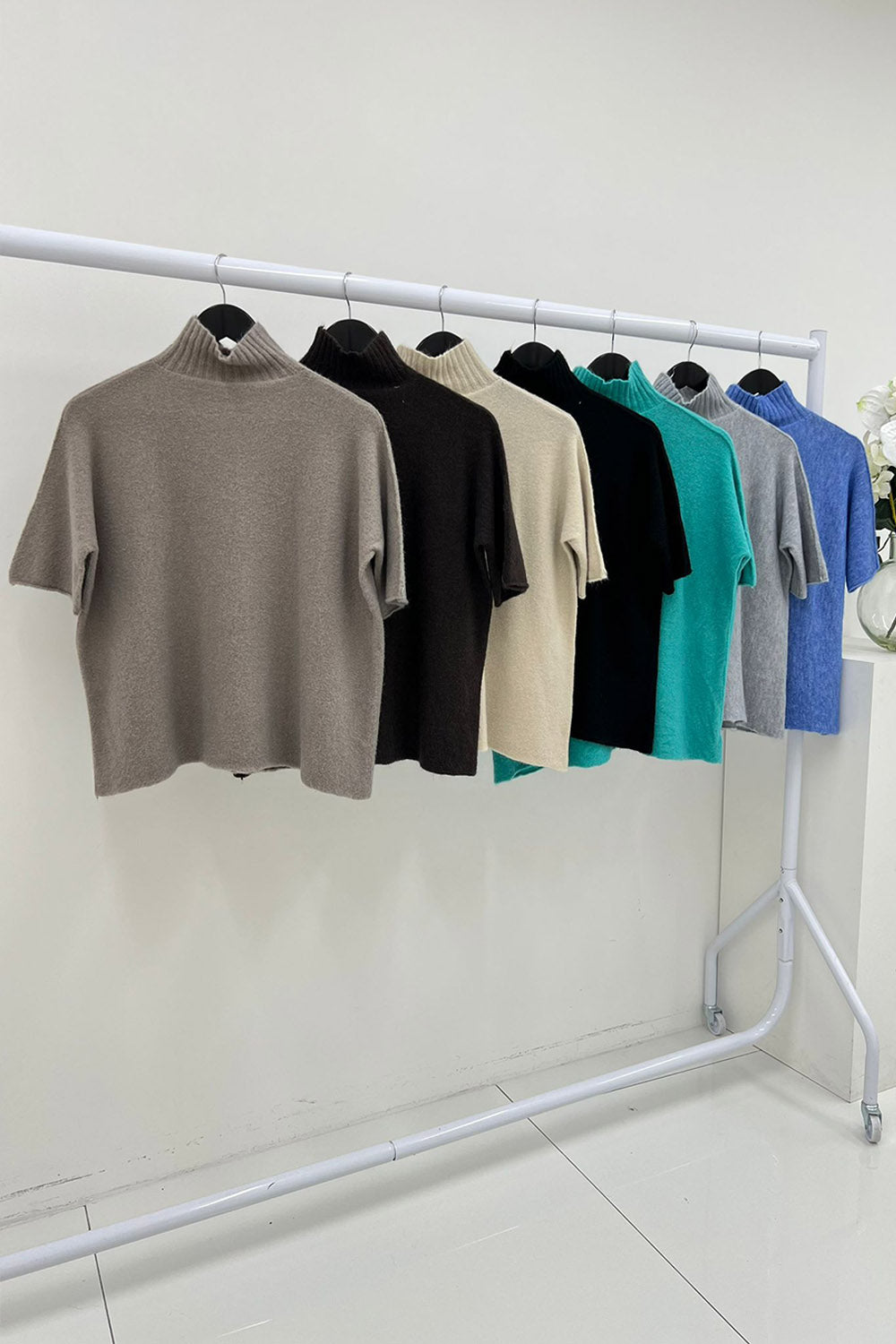 Soft , Short-Sleeve Knit Jumpers