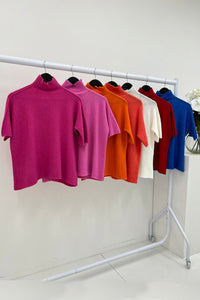 Soft , Short-Sleeve Knit Jumpers
