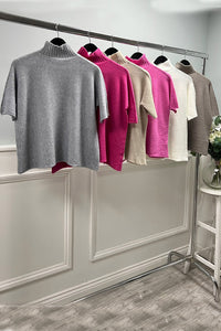 Soft , Short-Sleeve Knit Jumpers