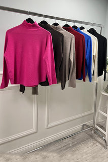 Long Sleeves , turtleneck , relaxed fit jumper