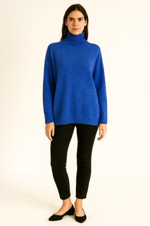 Long Sleeves , turtleneck , relaxed fit jumper