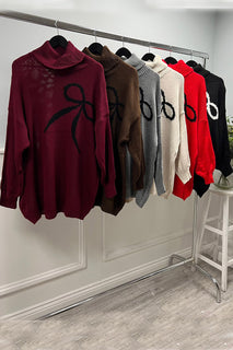 Cozy Knit Turtleneck Sweater Dress