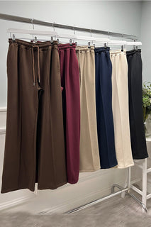 Elasticated Waist, Drawstring Detailed, Fleece Lined, Two Pocket Stretchy Trouser
