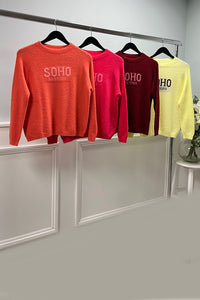 American Inspired, Round Neck, Acrylic &amp; Nylon Knitted Jumper