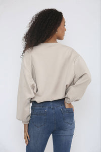 Crew neck , Long sleeves Oversized Jumper with  BOLD lettering