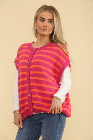 Mohair, Nylon & Acrylic Knitted Cardigan