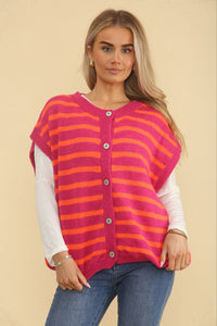 Mohair, Nylon & Acrylic Knitted Cardigan