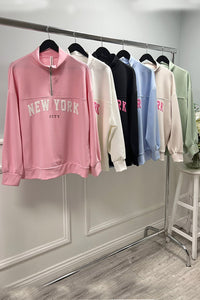 New York Half-Zip Jumper