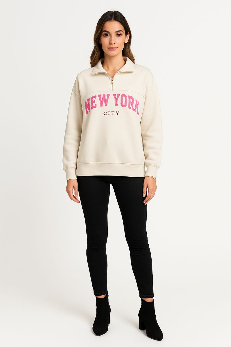 New York Half-Zip Jumper