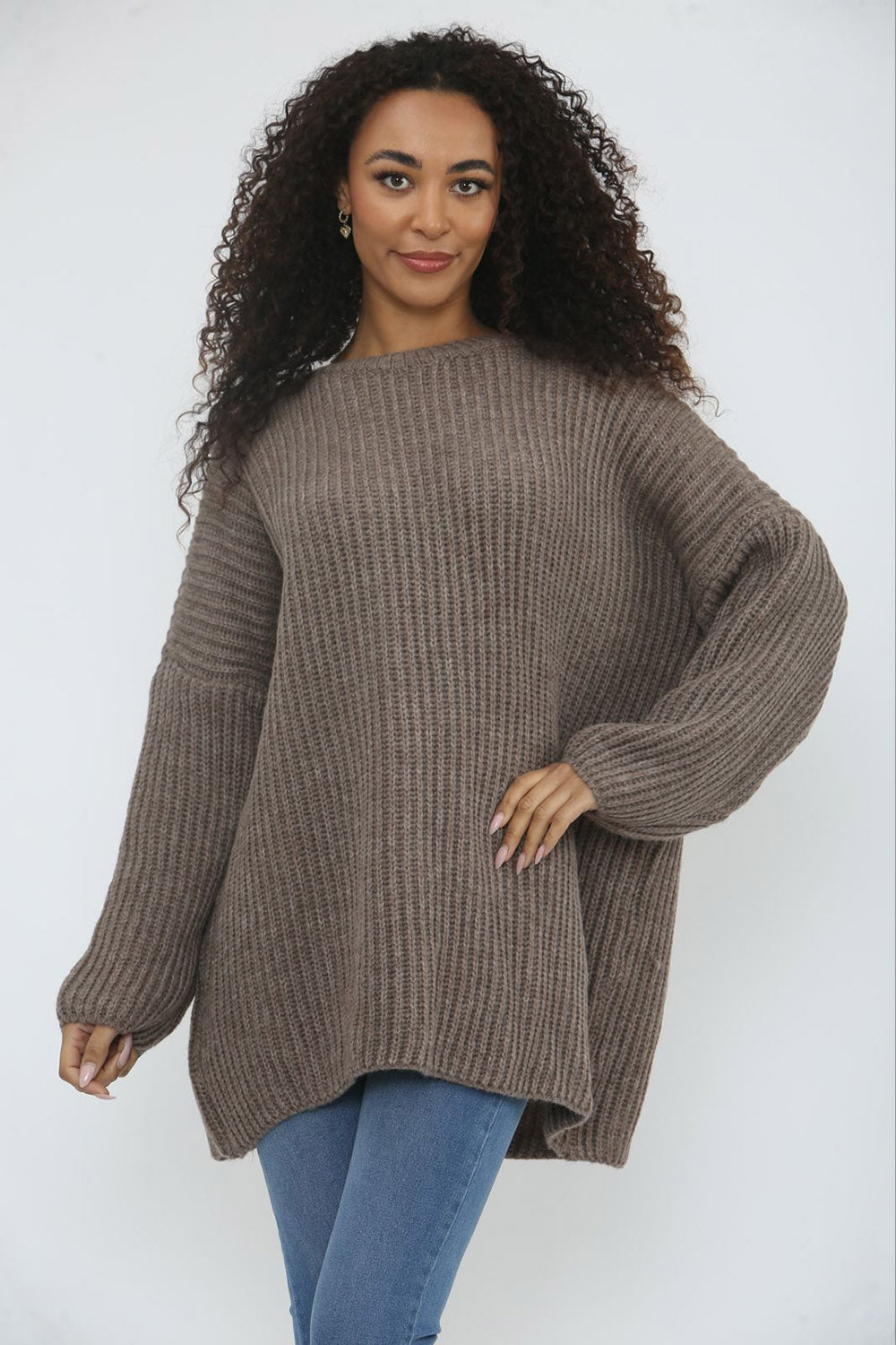 Round Neck , Long sleeves Oversized Jumper