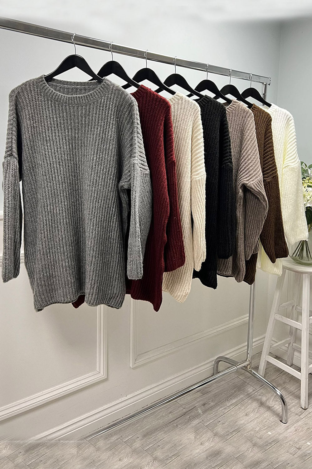 Round Neck , Long sleeves Oversized Jumper