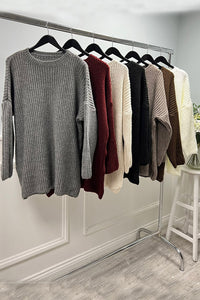 Round Neck , Long sleeves Oversized Jumper