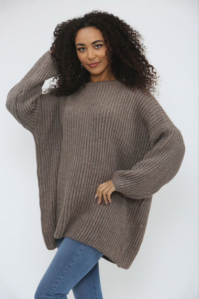 Round Neck , Long sleeves Oversized Jumper