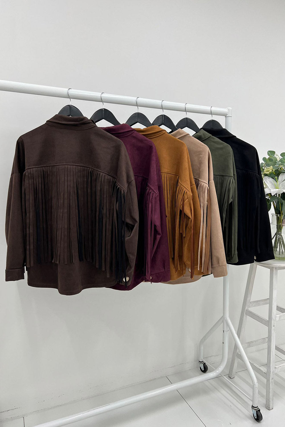 Suede Fringe Shirt