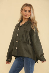 Tessel Detailed, Suede Jacket