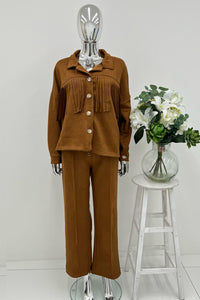 Suede Fringe Shirt