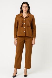 Suede Fringe Shirt