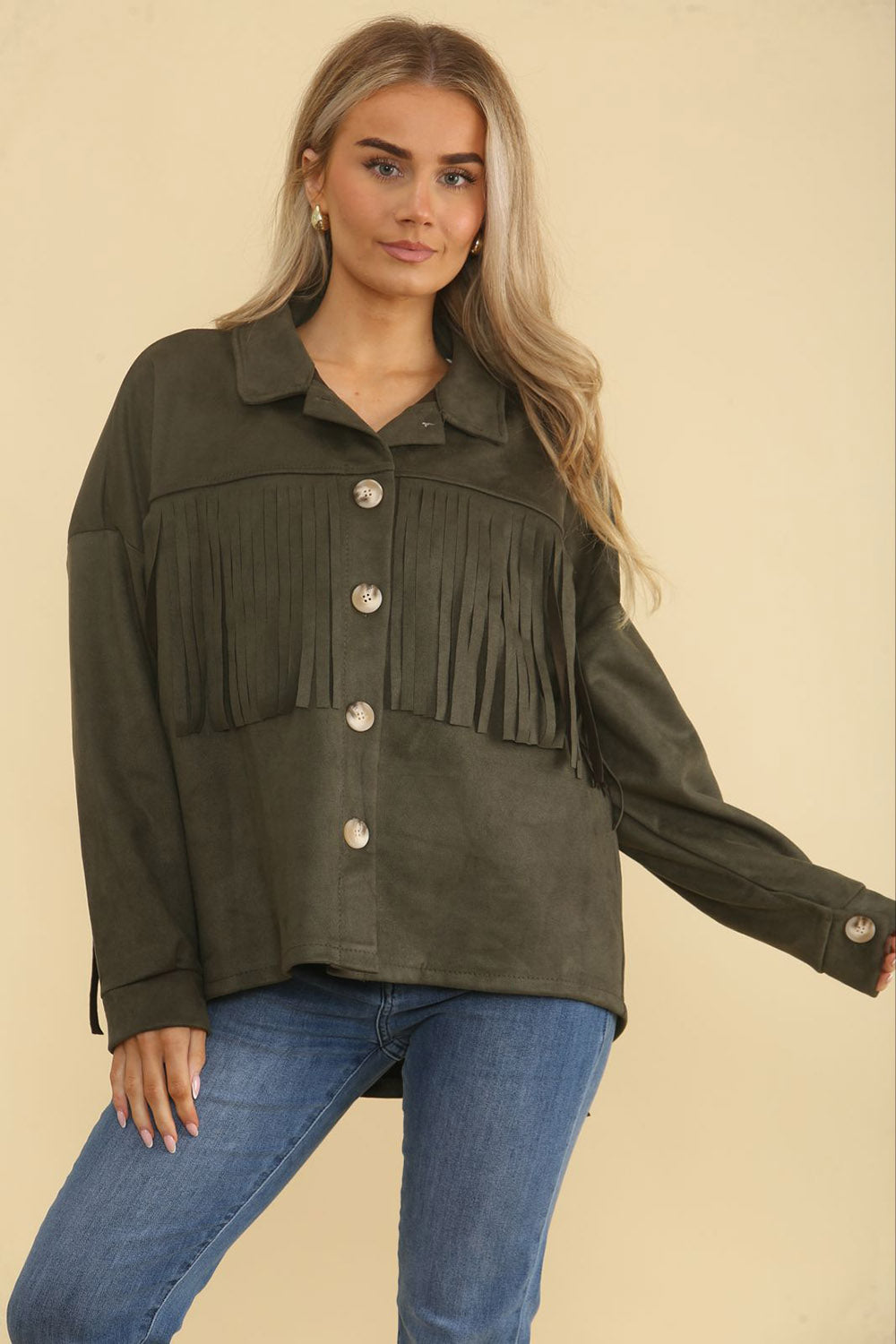 Tessel Detailed, Suede Jacket