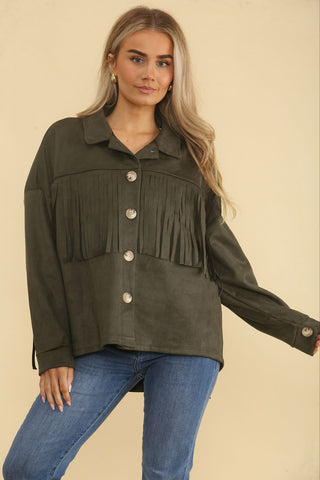 Tessel Detailed, Suede Jacket