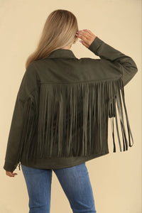 Tessel Detailed, Suede Jacket