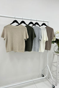 Round Neck, Alpaca, Nylon & Acrylic Knitted Jumper