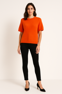 Round Neck, Alpaca, Nylon & Acrylic Knitted Jumper