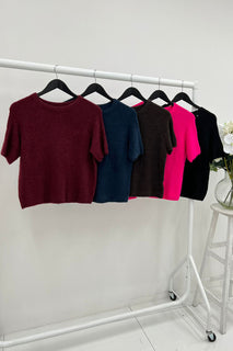Round Neck, Alpaca, Nylon & Acrylic Knitted Jumper
