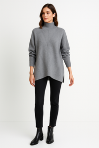 V Neck Long Sleeves Jumper with subtle embellishments on Shoulder