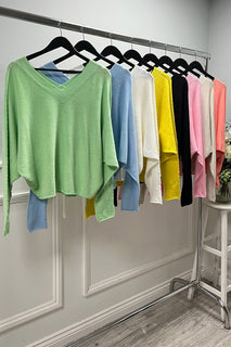 V-Neck , Relaxed Fit knitted top