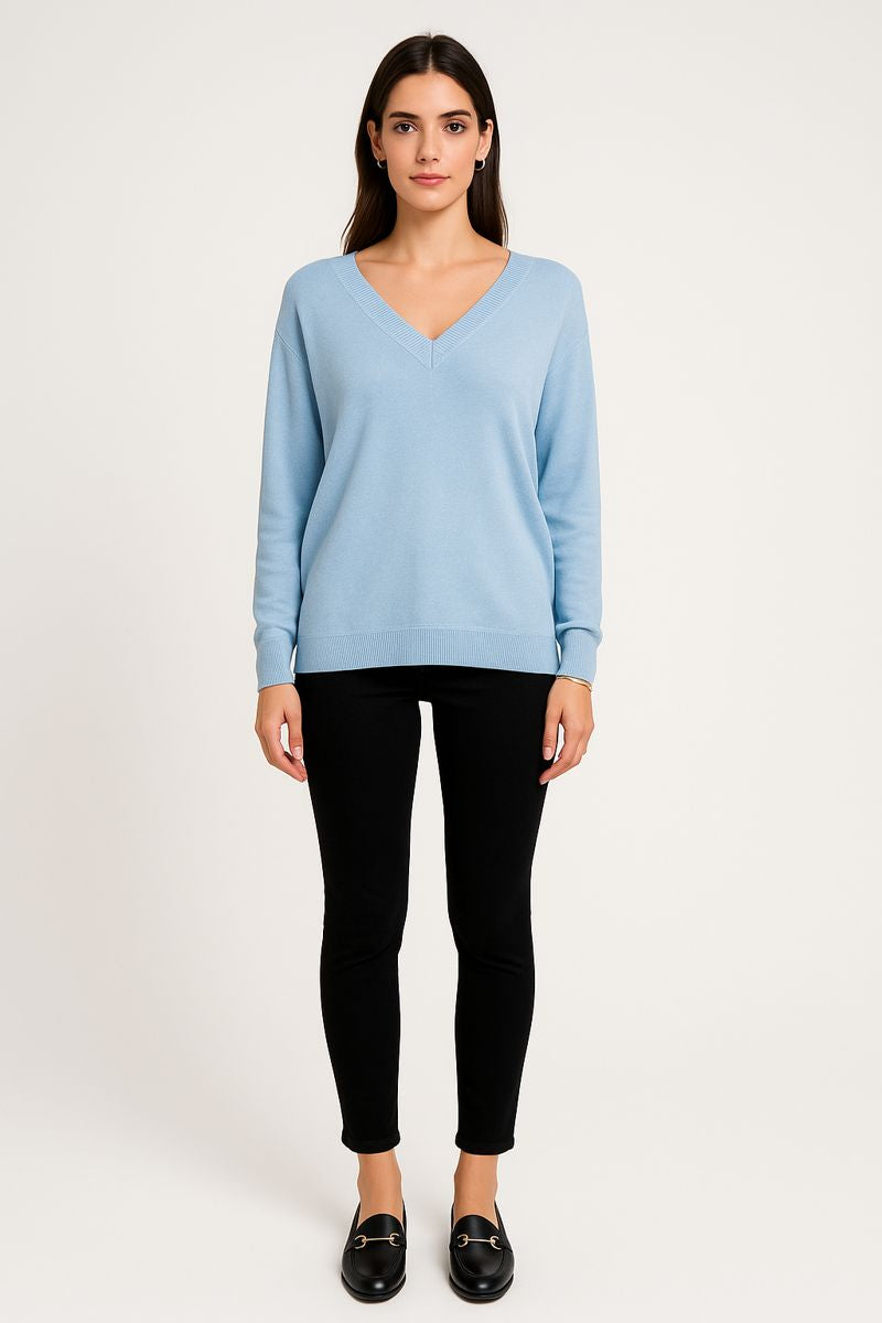 V-Neck , Relaxed Fit knitted top