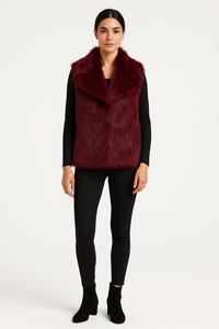 Sleeveless faux fur Jacket
