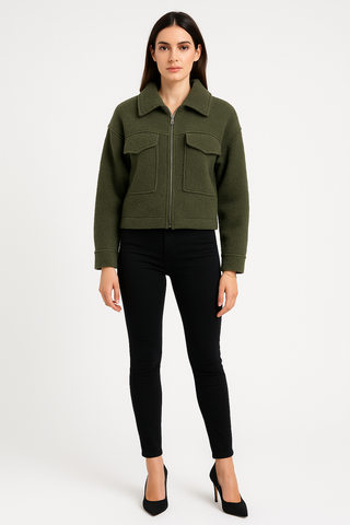 Teddy Sherpa Zip-Up Jacket