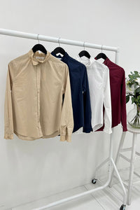 High Neck, 100% Cotton Shirt