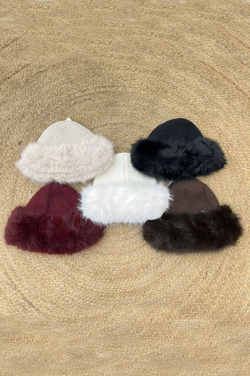 Fur Trim Hat