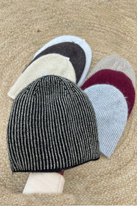 Lurex Detailed Knitted Hat