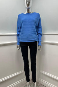 Boat Neck Jumpers with Batwing Sleeves