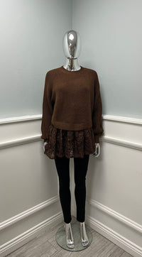 Jumper with Textured Hem Detail