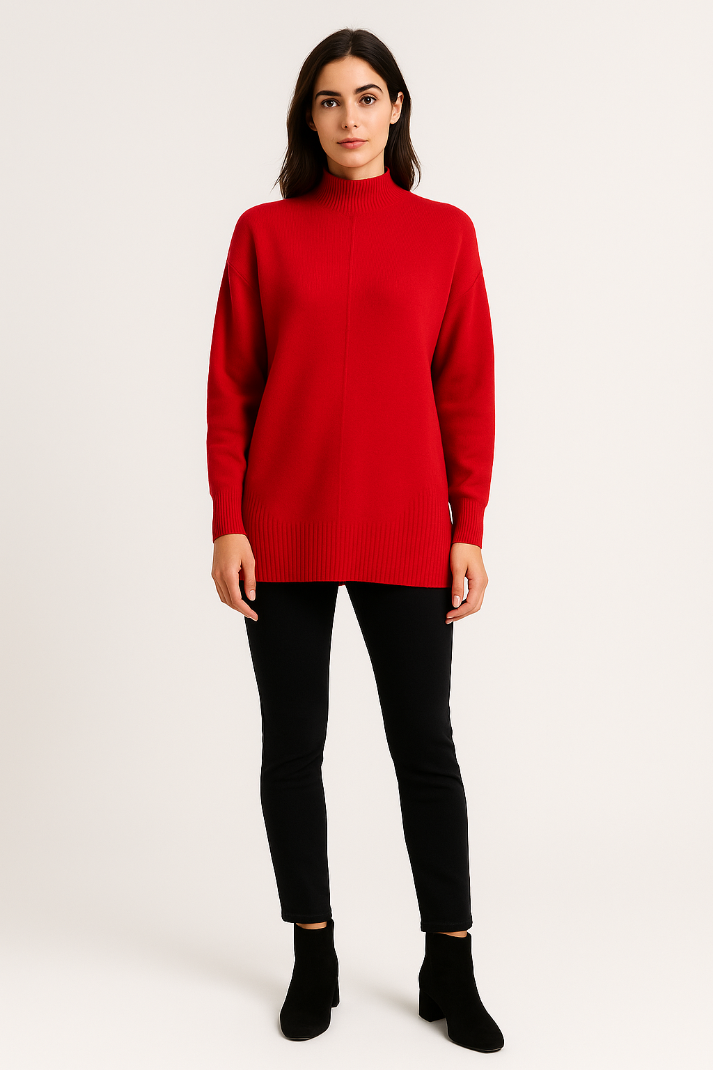 Turtleneck Long Sleeves Knitted Jumper