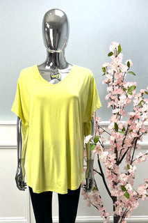 V-Neck, 100% Viscose, Oversized Top