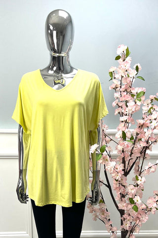 V-Neck, 100% Viscose, Oversized Top