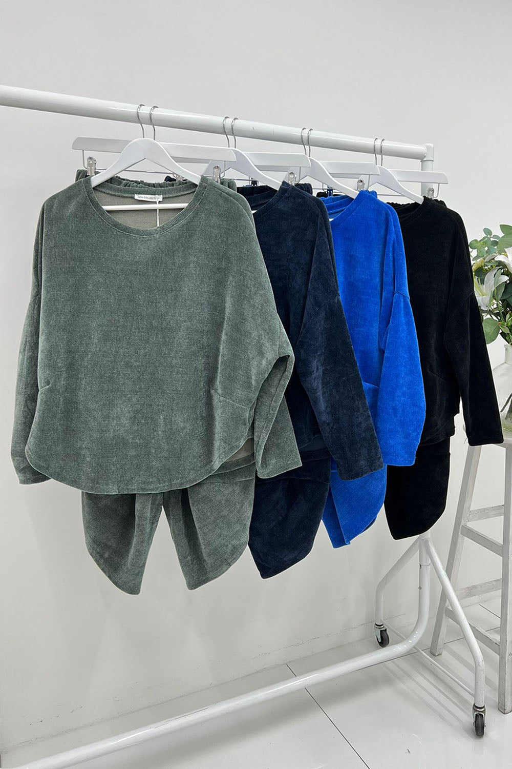 Round Neck , oversized Corduroy Co-ord set