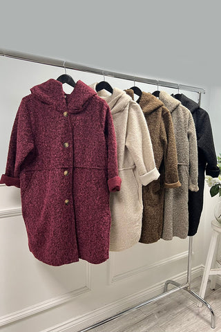 textured button coat: Soft Neutrals, Lasting Warmth